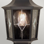 Elstead Norfolk 1 Light Half Lantern in Black
