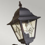 Elstead Norfolk 1 Light Up Outdoor Wall Lantern with PIR in Black