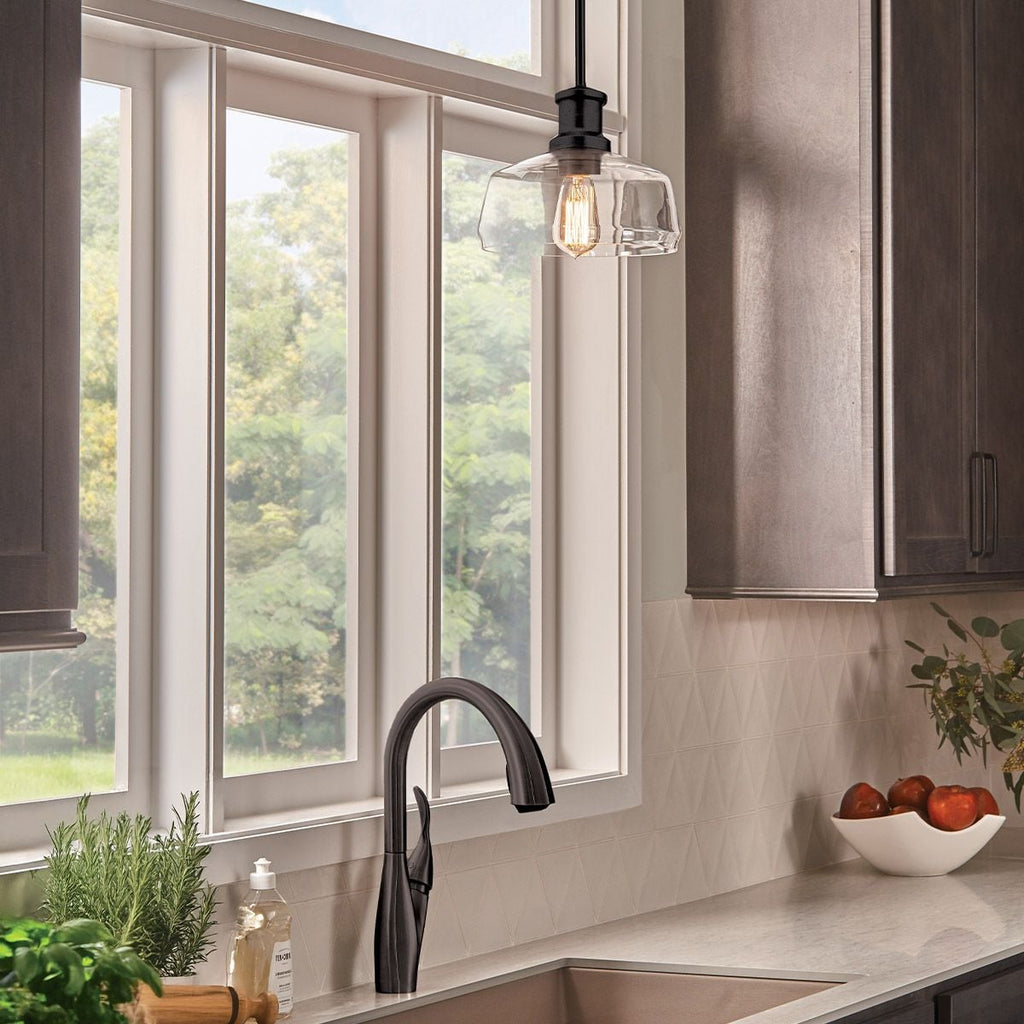 Elstead Notting Hill Duo-Mount Pendant in Graphite