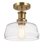 Elstead Notting Hill Duo-Mount Pendant in Painted Natural Brass