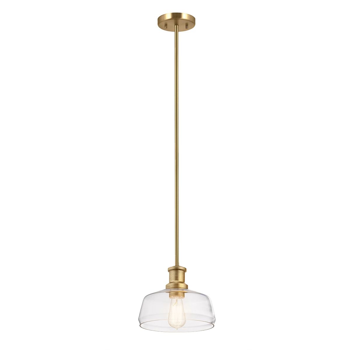 Elstead Notting Hill Duo-Mount Pendant in Painted Natural Brass