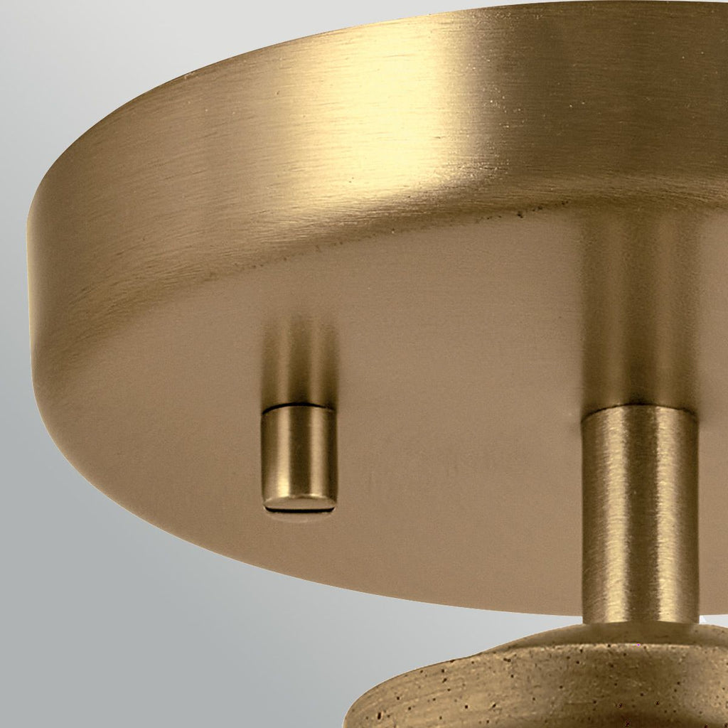 Elstead Notting Hill Duo-Mount Pendant in Painted Natural Brass