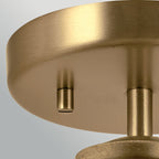 Elstead Notting Hill Duo-Mount Pendant in Painted Natural Brass