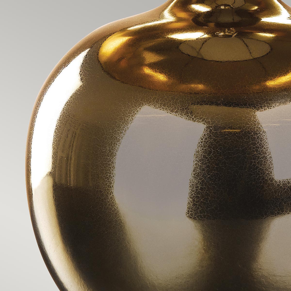 Elstead Ottoman Table Lamp in Metallic Bronze with Ivory Shade