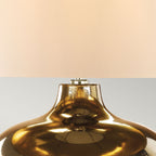 Elstead Ottoman Table Lamp in Metallic Bronze with Ivory Shade