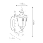 Elstead Philadelphia Small Wall Lantern in Old Bronze