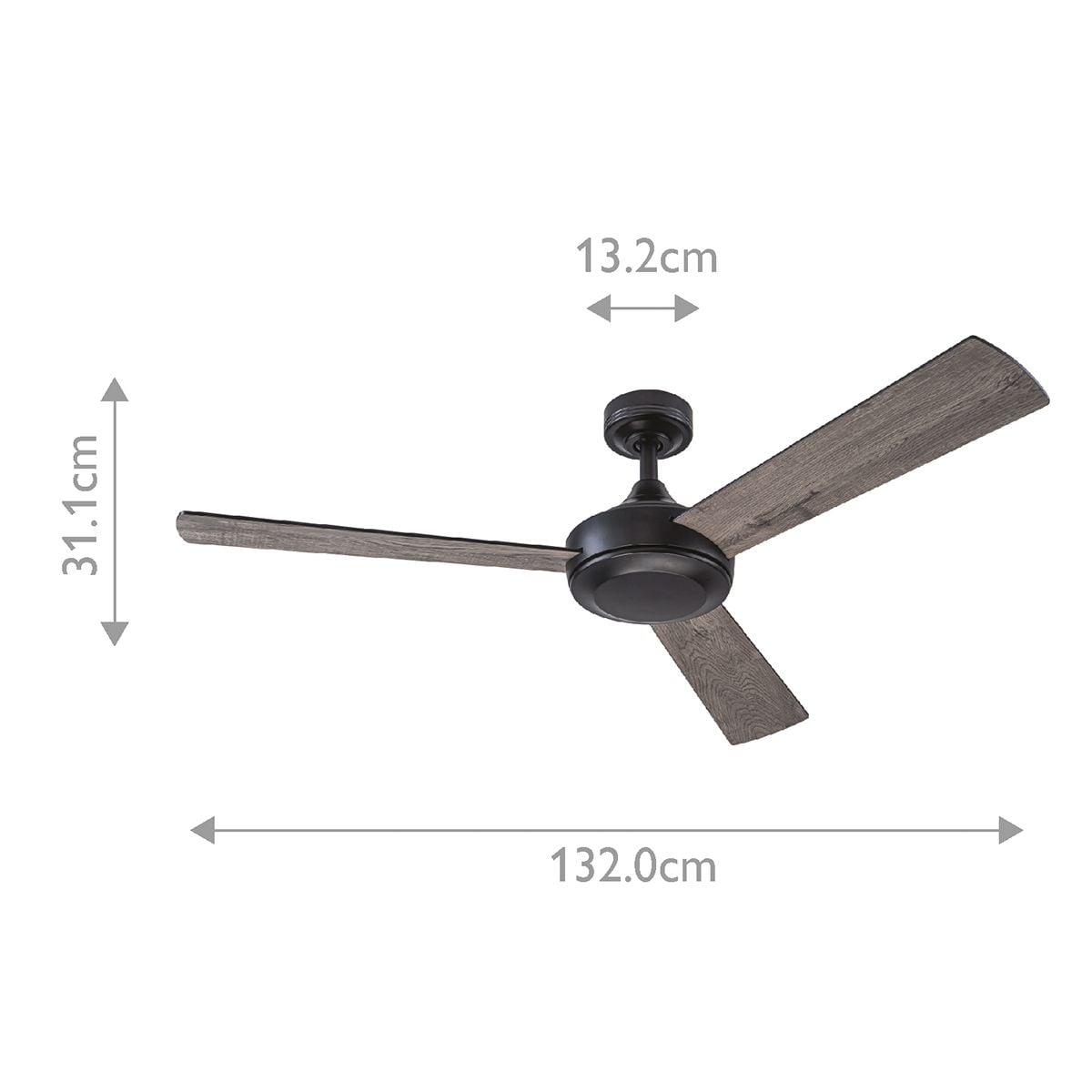Elstead Pilote - 52in / 132cm Fan - Matte Black