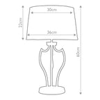 Elstead Pimlico Table Lamp in Dark Bronze