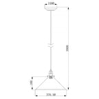 Elstead Provence 1 Light Pendant Light in Polished Nickel