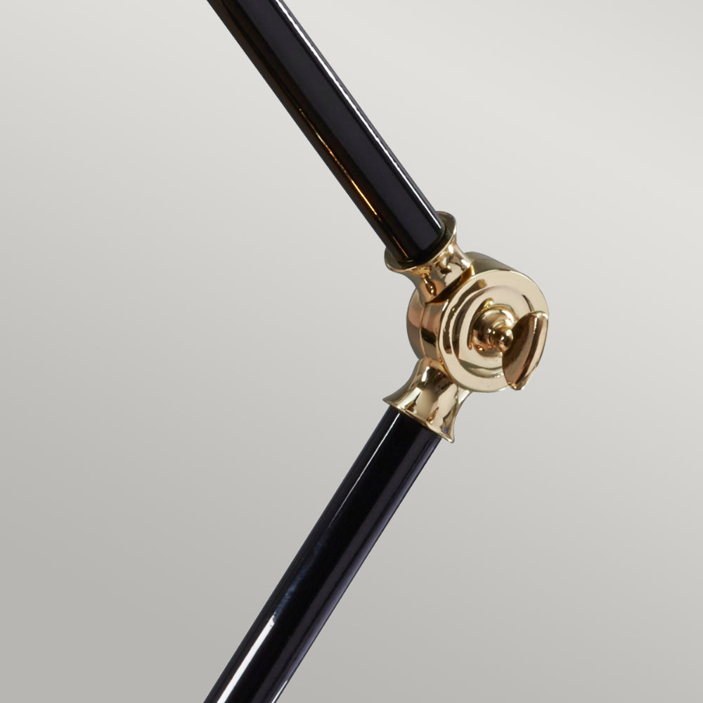 Elstead Provence Mini Table Lamp in Black and Polished Brass