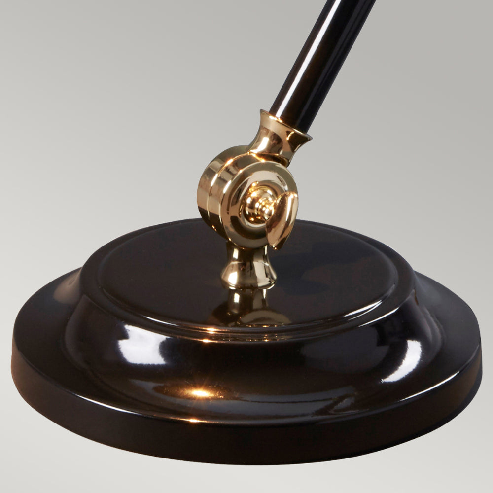 Elstead Provence Mini Table Lamp in Black and Polished Brass