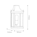 Elstead Regents Park Coastal Wall Lantern in Verdi Solid Brass