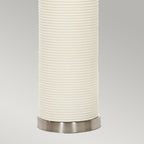 Elstead Ripple Table Lamp in White with Black Shade