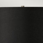 Elstead Ripple Table Lamp in White with Black Shade