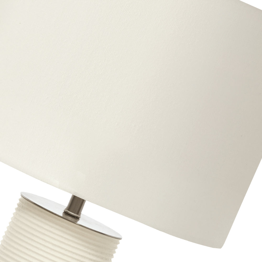 Elstead Ripple Table Lamp in White