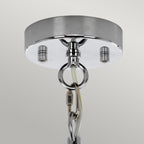 Elstead Shoal 1 Light Pendant Light in Polished Nickel