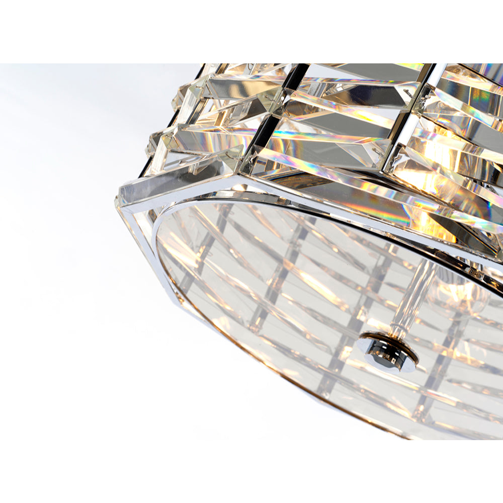 Elstead Shoal 4 Light Pendant Light in Polished Nickel