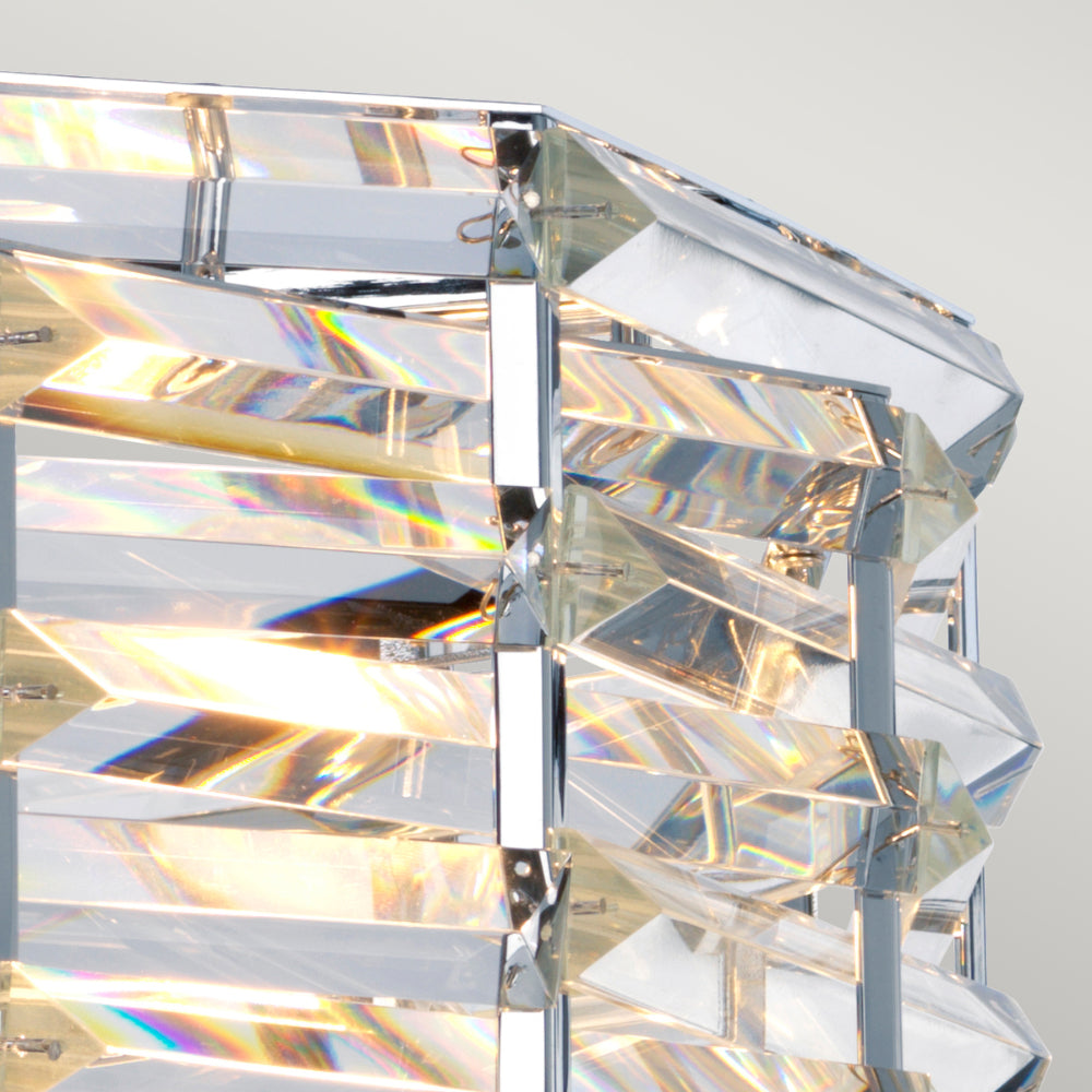Elstead Shoal 4 Light Pendant Light in Polished Nickel
