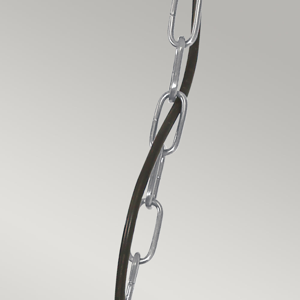 Elstead Somerton 1 Light Chain Lantern in Antique Nickel