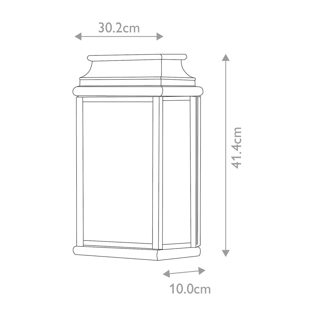 Elstead St Martins Large Outdoor Coastal Wall Lantern in Aged Brass