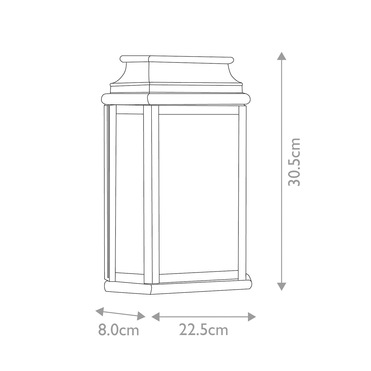 Elstead St Martins Outdoor Coastal Wall Lantern in Solid Brass with Verdigris Finish