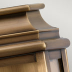 Elstead St Pauls Flush Wall Lantern in Brass