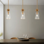 Elstead Staring Pendant Distressed Gold Clear with Clear Glass Shade