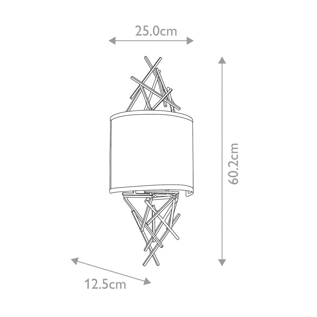 Elstead Taiko 2 Light Wall Light in Olde Bronze