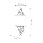 Elstead Taiko 2 Light Wall Light in Olde Bronze