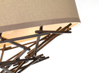 Elstead Taiko 4 Light Pendant Light in Olde Bronze