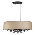 Elstead Taiko 5 Light Island Pendant Light in Olde Bronze