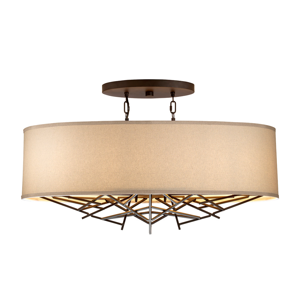 Elstead Taiko 5 Light Island Pendant Light in Olde Bronze