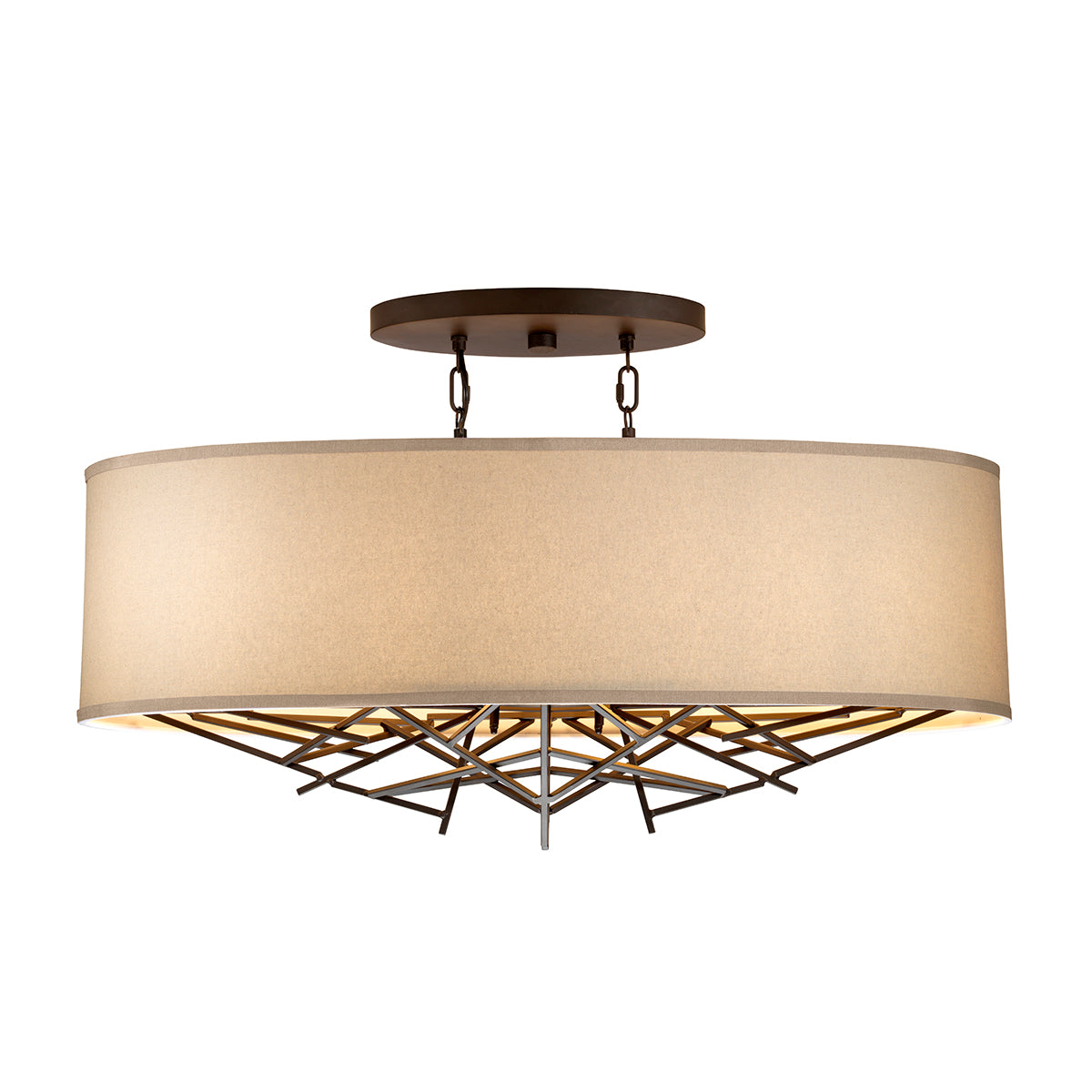 Elstead Taiko 5 Light Island Pendant Light in Olde Bronze