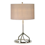 Elstead Vicenza Table Lamp in Dark Grey and Polished Nickel