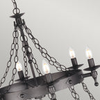 Elstead Warwick 18 Light Chandelier in Graphite