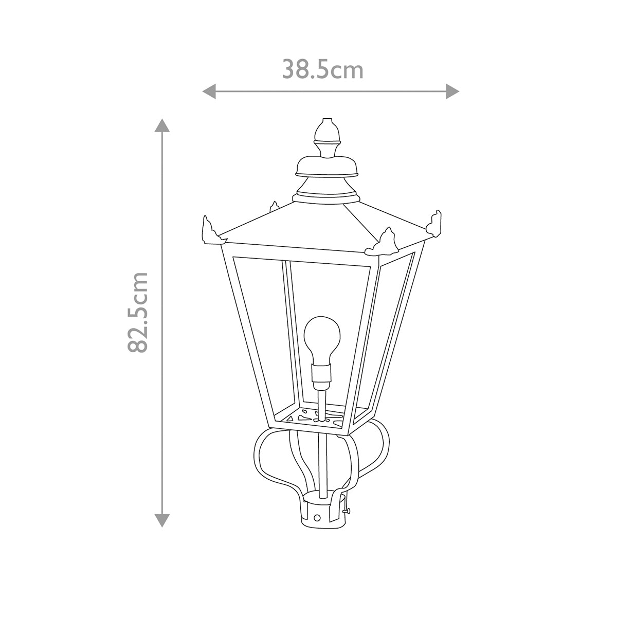 Elstead Wilmslow Head Only Wall Light in Black