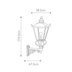Elstead Wilmslow Wall Lantern in Black
