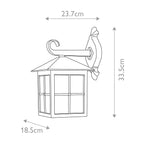 Elstead Winchester 1 Light Outdoor Wall Lantern in Black