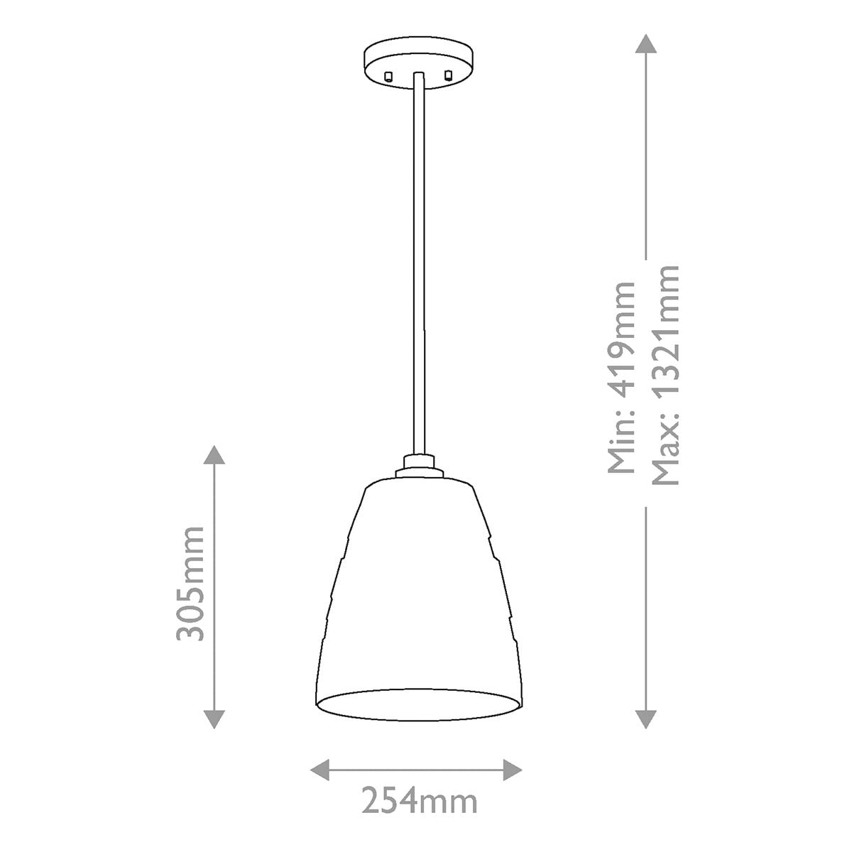 Elstead Windsor Duo-Mount Pendant in Black