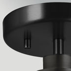 Elstead Windsor Duo-Mount Pendant in Black