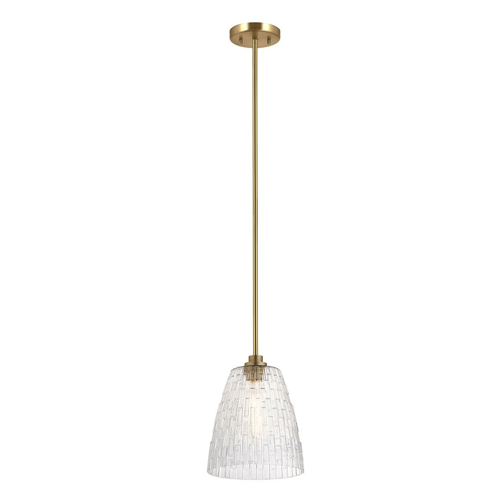 Elstead Windsor Duo-Mount Pendant in Painted Natural Brass