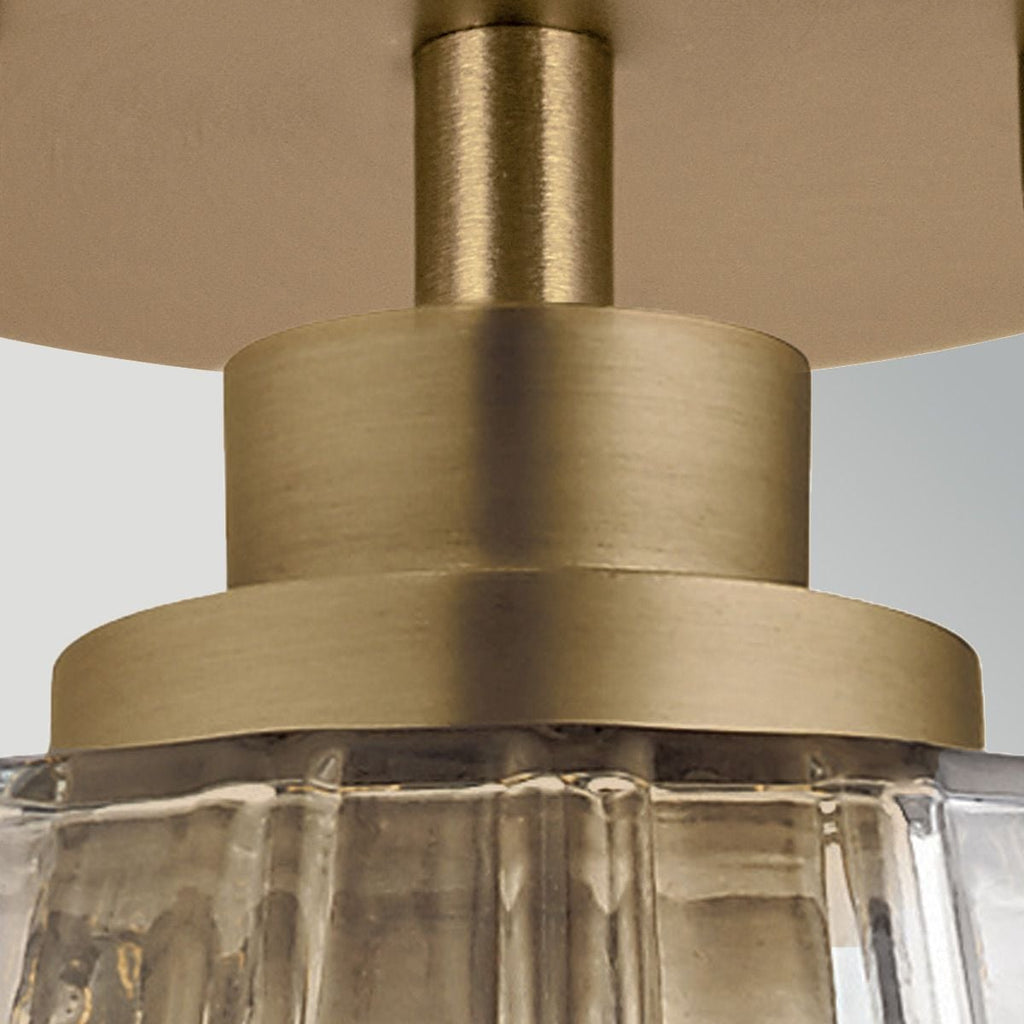 Elstead Windsor Duo-Mount Pendant in Painted Natural Brass