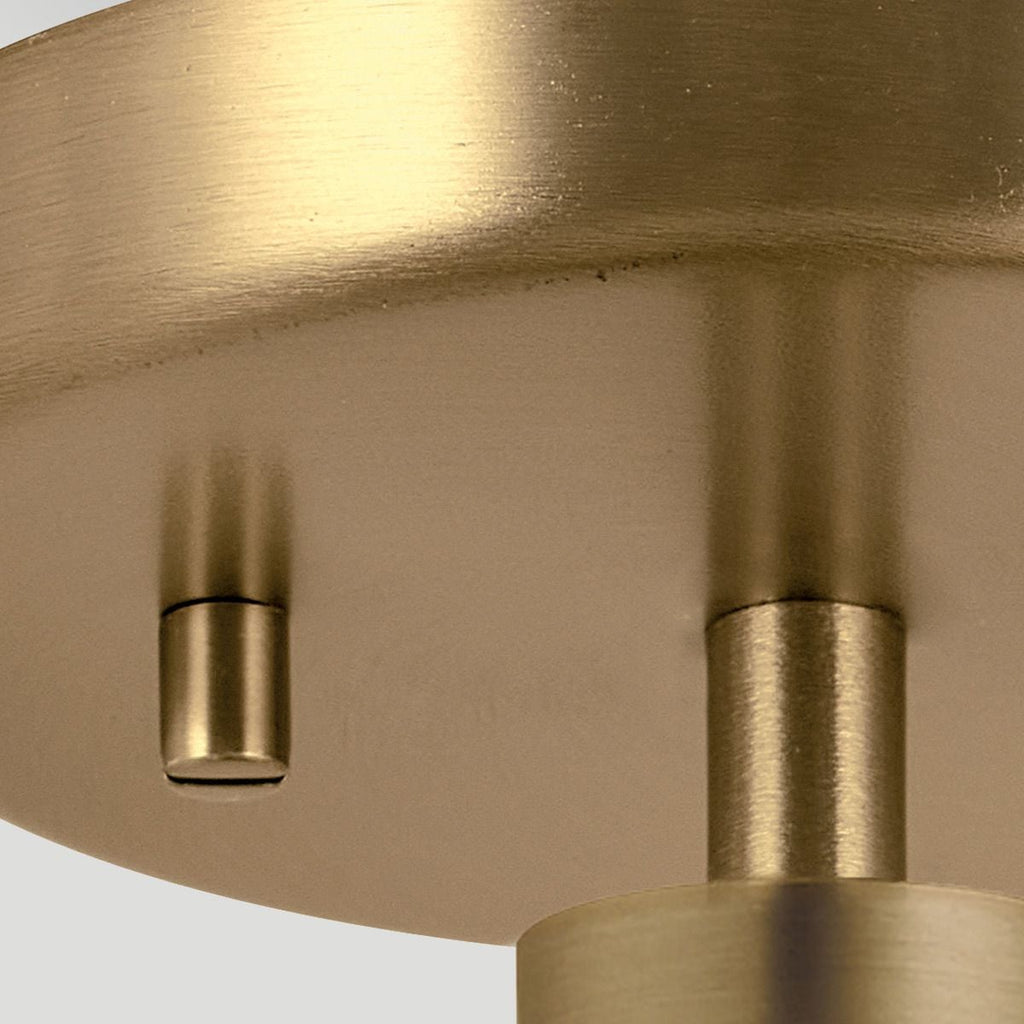 Elstead Windsor Duo-Mount Pendant in Painted Natural Brass