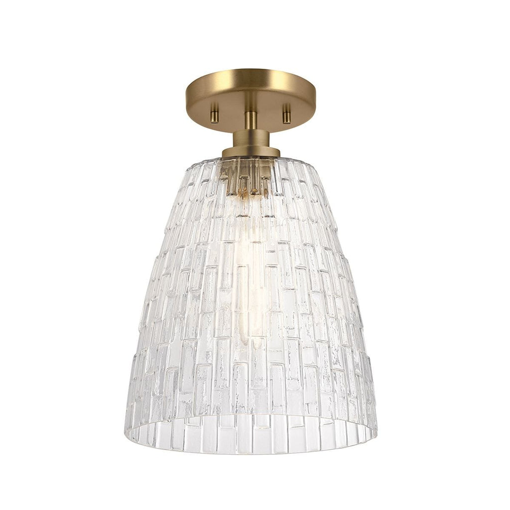 Elstead Windsor Duo-Mount Pendant in Painted Natural Brass
