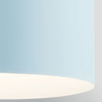 Elstead York Duo-Mount Pendant in Black & Pale Blue