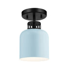 Elstead York Duo-Mount Pendant in Black & Pale Blue