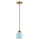 Elstead York Duo-Mount Pendant in Painted Natural Brass