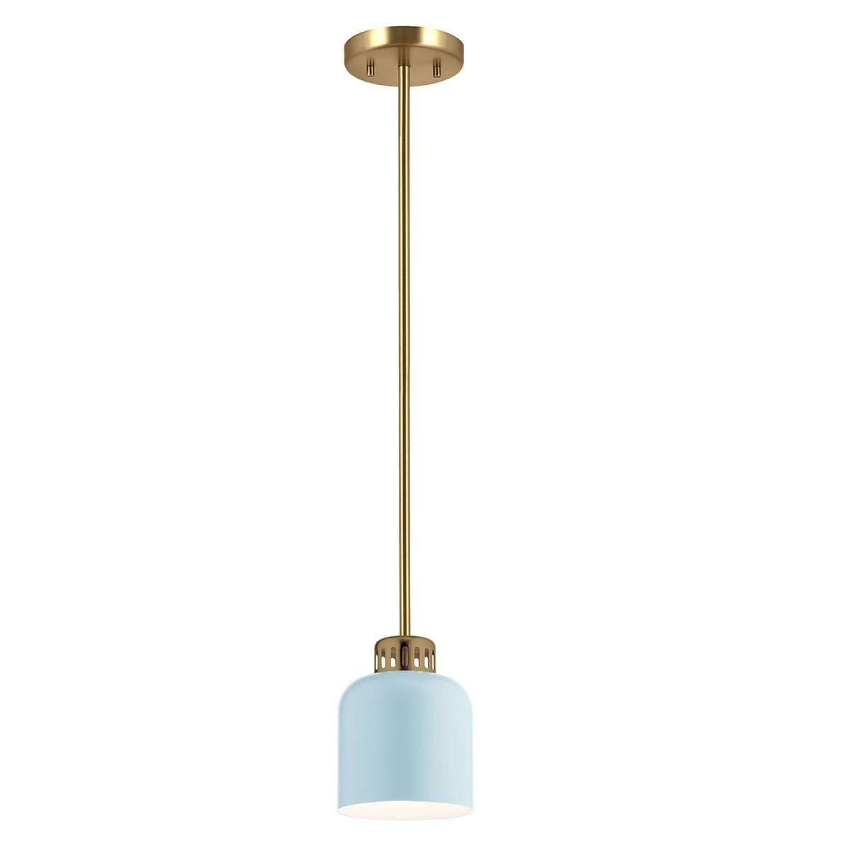 Elstead York Duo-Mount Pendant in Painted Natural Brass