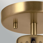 Elstead York Duo-Mount Pendant in Painted Natural Brass