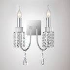 Diyas Crystal Double Wall Light in Polished Chrome